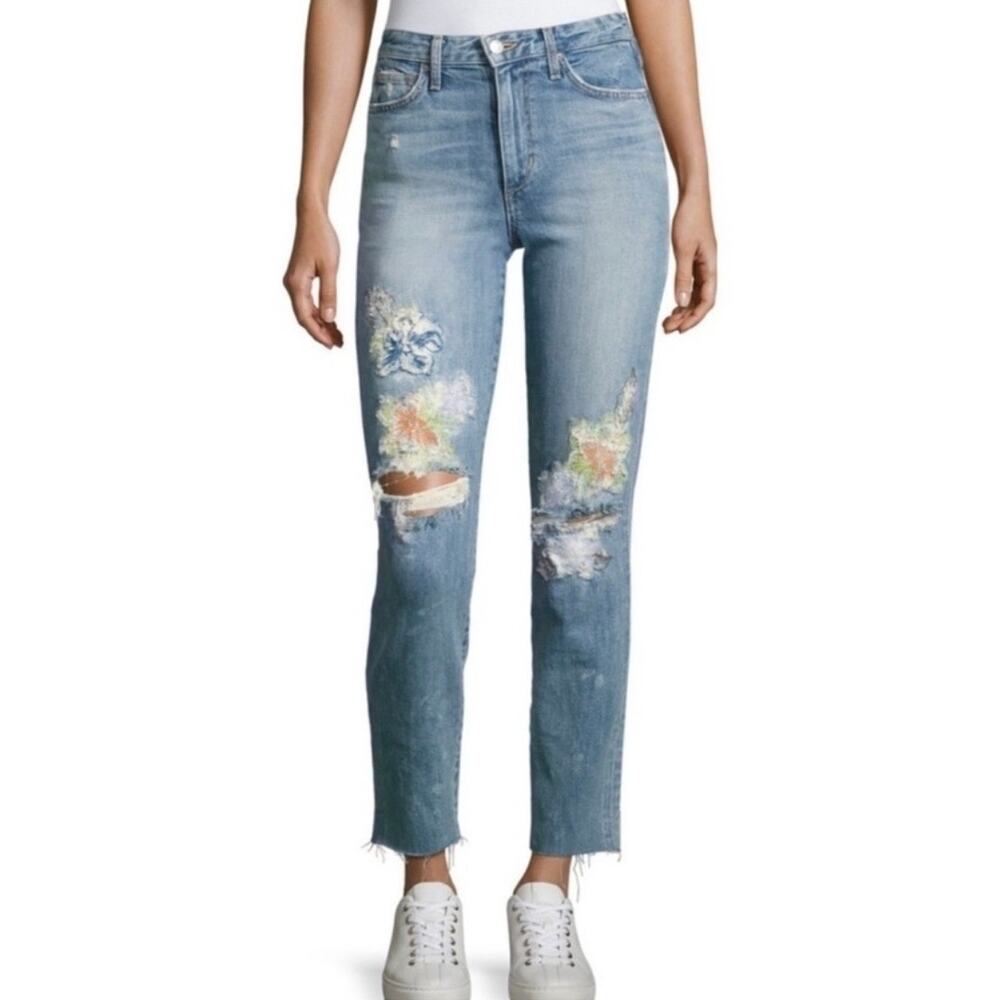 Joe's Jeans The Debbie Embroidered High
Rise Crop